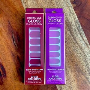 Dashing Diva GLOSS - Lot of Two Gel Nail Strips Sets